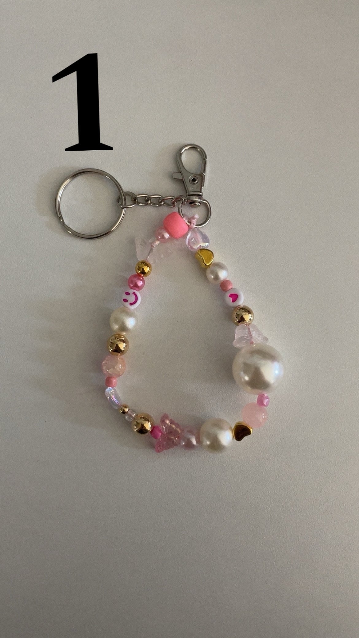 Pink purse keychain