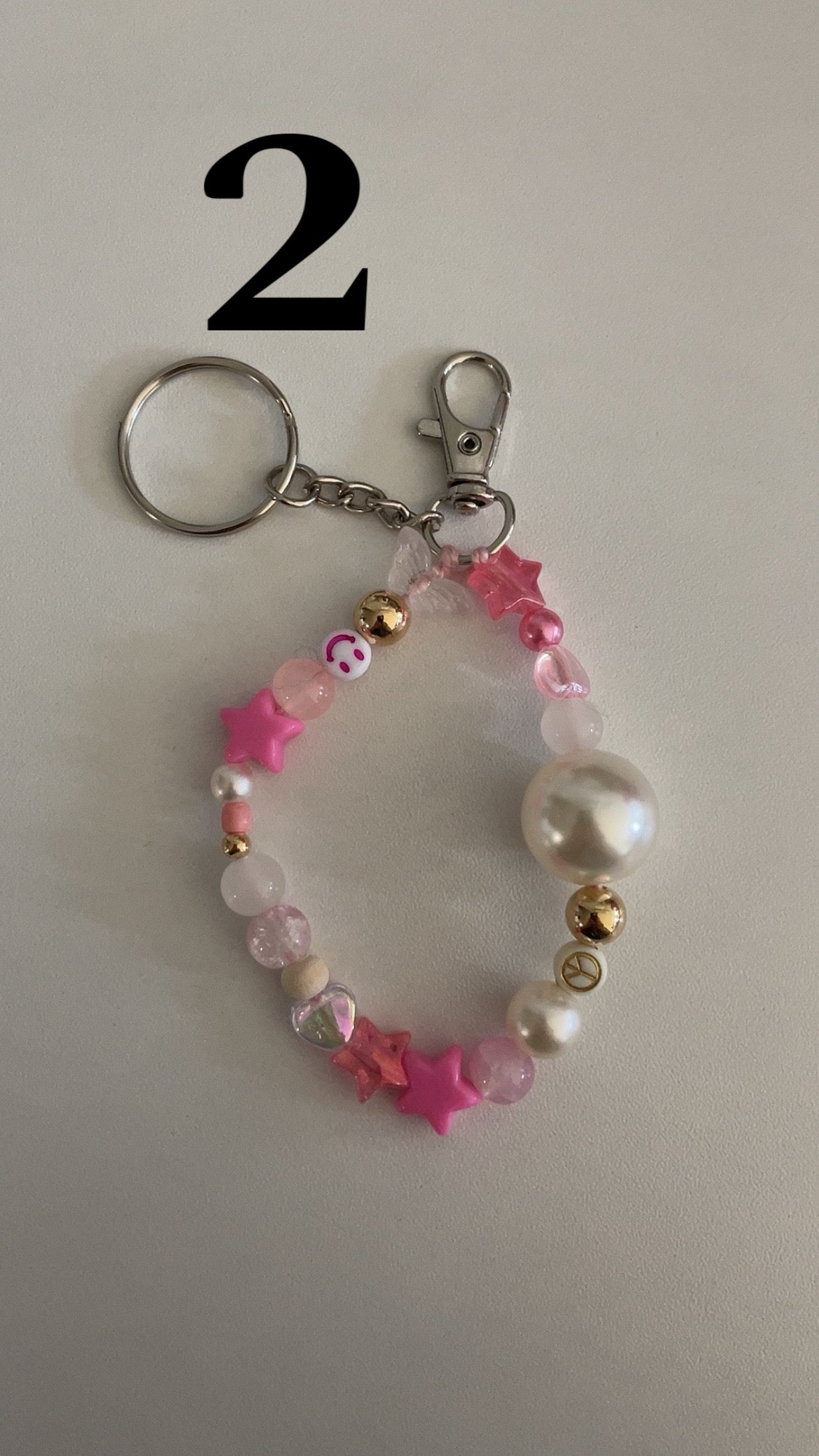 Pink purse keychain