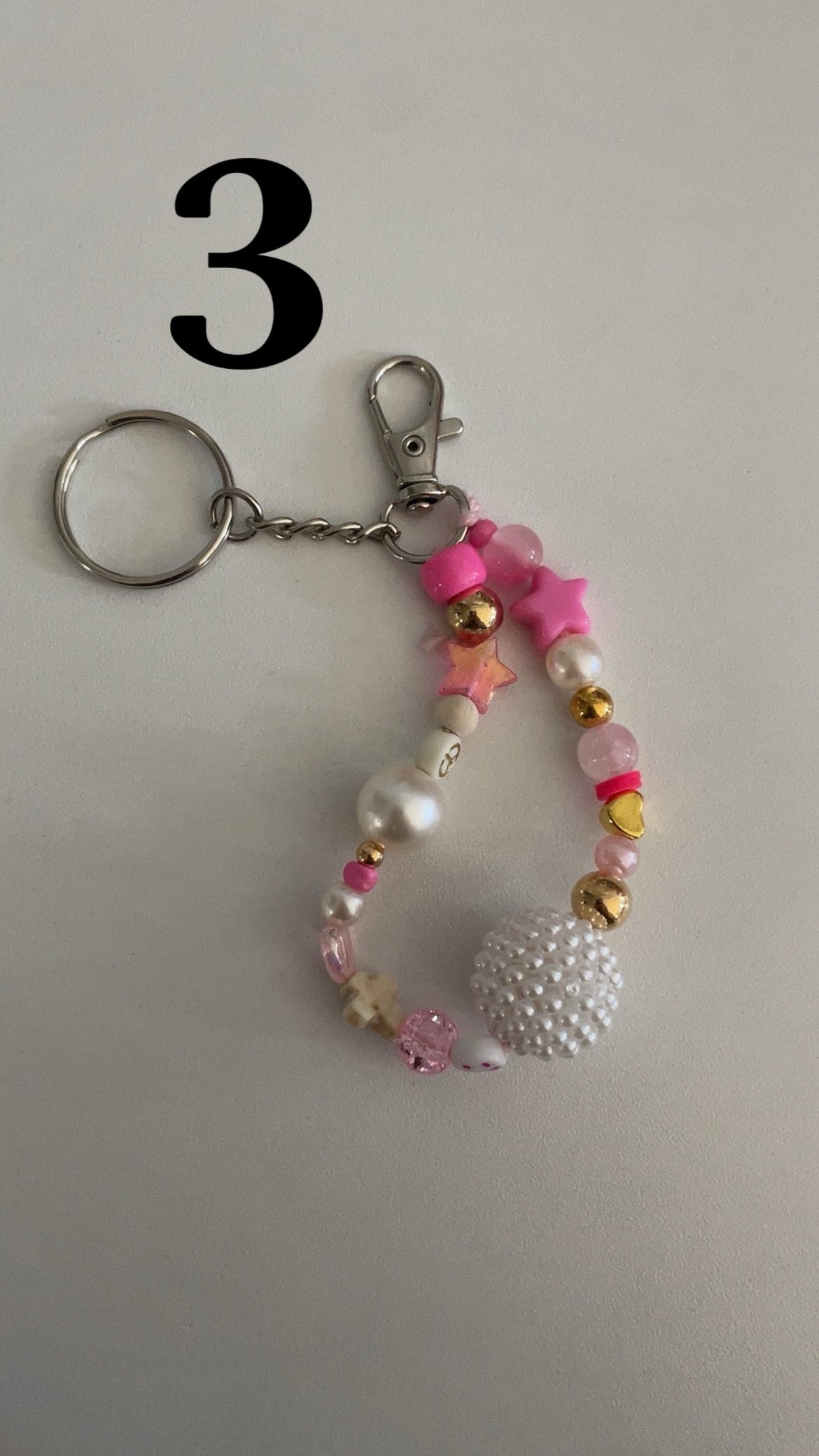 Pink purse keychain