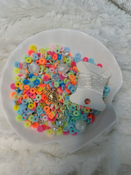 Simple summer bead confetti